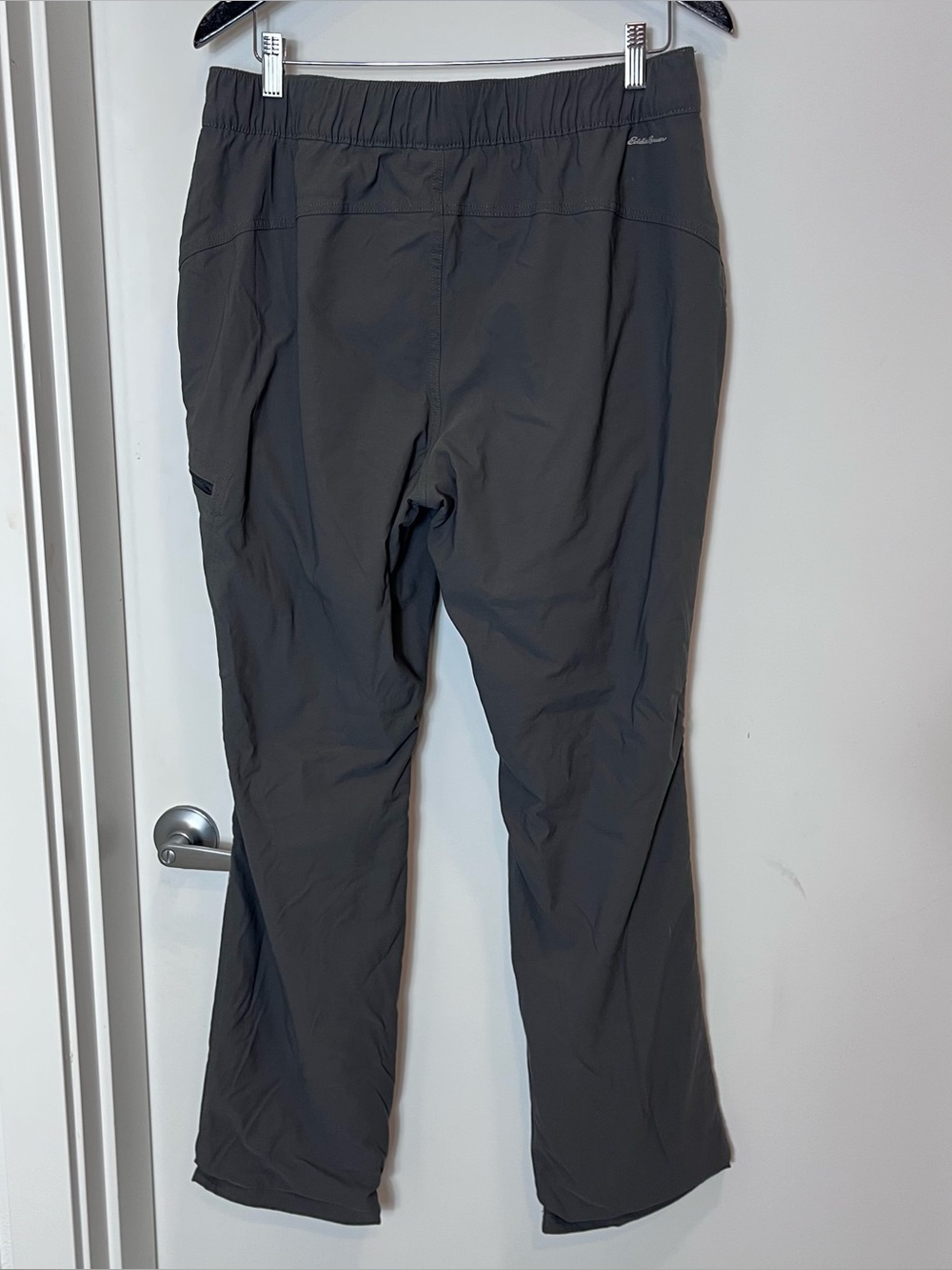 Eddie Bauer Fleece Lined Dark Gray Zip-Pocket Pants Outdoor Gorpcore Women 14 - Picture 7 of 7